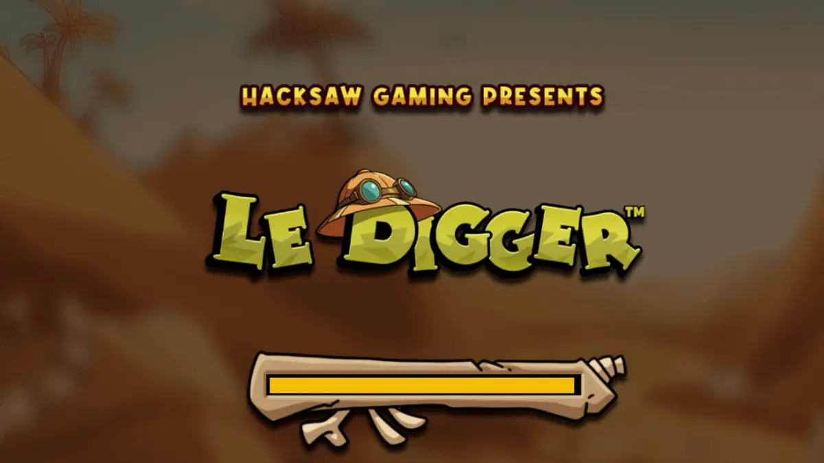Smokey ang raccoon sa loob ng Le Digger slot game